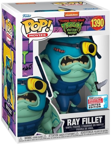 Figura Funko Pop! Nickelodeon Teenage Mutant Tortugas Ninja Ray Fillet Modelo 1390 | 71720 Edición Limitada