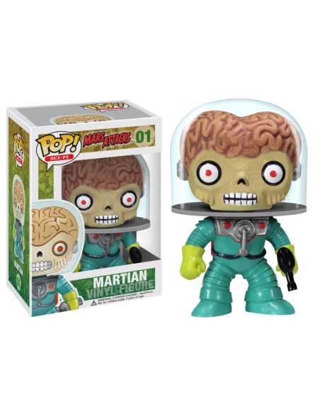 Figura Funko Pop! Películas Mars Attacks Martian Modelo 01 | 02661