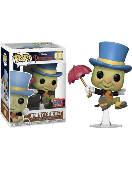 Figura Funko Pop! Disney Pinocho Jiminy Cricket  Modelo 980 | 51383 Edición Limitada