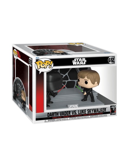 Figura Funko Pop! Moment Star Wars Darth Vader VS Luke Skywalker Modelo 612 | 70743 | Outlet | Caja Dañada