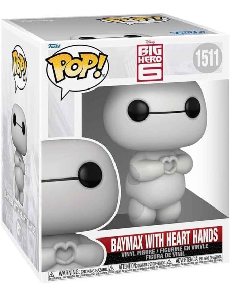 Figura Funko Pop! Disney Big Hero 6 Baymax con Manos de Corazones Modelo 1511 | 80211