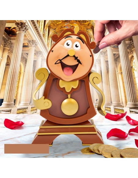 Hucha Abystyle Disney Bella y Bestia Modelo Din Don Reloj