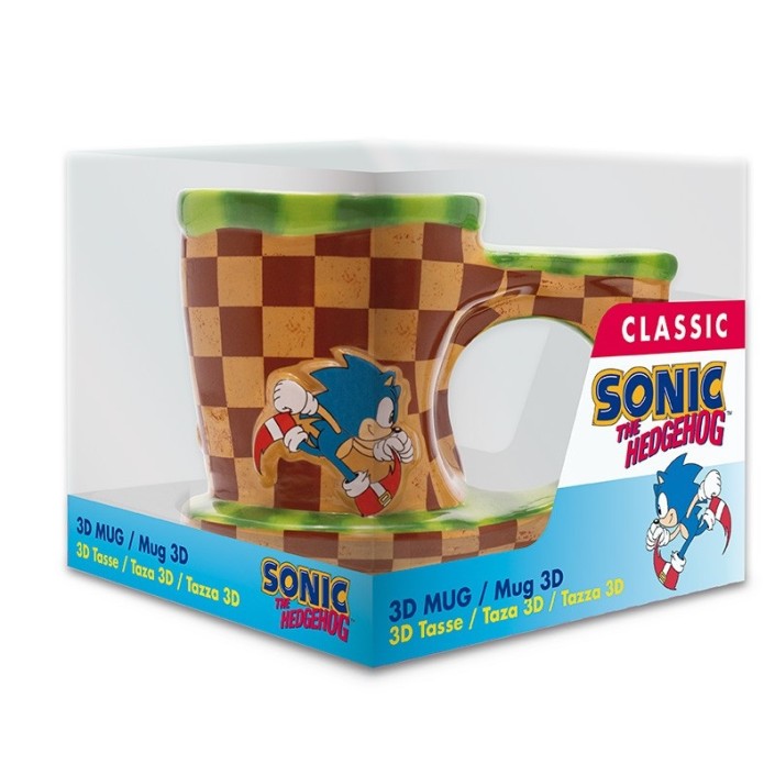 Taza de Cerámica 3D Abystyle Sonic Modelo Sonic...
