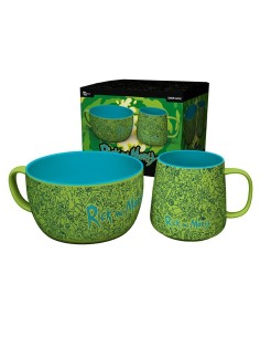 Set desayuno de Cerámica Bol + Taza Abystyle Rick and Morty