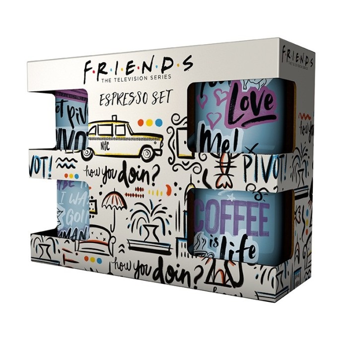 Set de 4 Tazas expresso Abystyle Friends