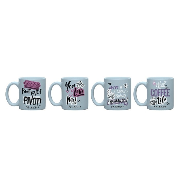 Set de 4 Tazas expresso Abystyle Friends