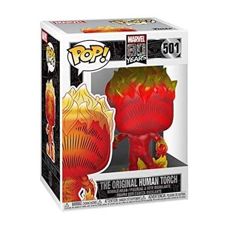Figura Funko Pop! Marvel 80th Antorcha Humana Modelo 501 | 42653