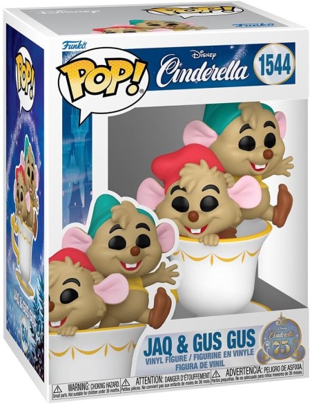 Figura Funko Pop! Disney Cenicienta Jaq y Gus Gus 75 Aniversario Modelo 1544 | 83458