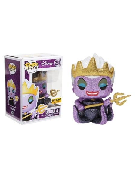 Figura Funko Pop! Disney Úrsula Modelo 231 | 21922 Diamond Collection Edición Exclusiva Hot Topic