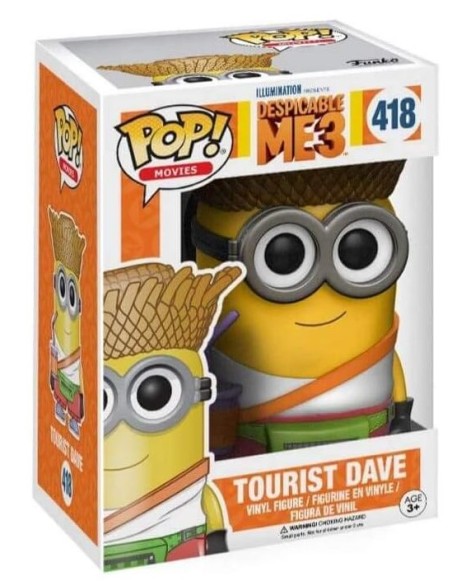 Figura Funko Pop! Películas Gru 3: Mi Villano Favorito Dave Turista Modelo 418 | 13426