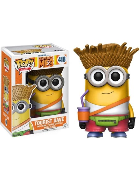 Figura Funko Pop! Películas Gru 3: Mi Villano Favorito Dave Turista Modelo 418 | 13426