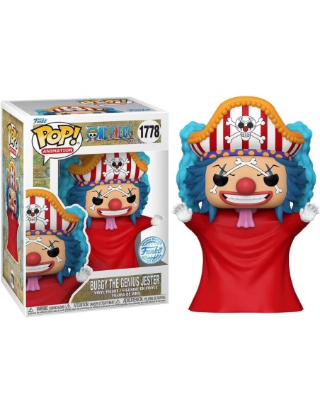 Figura Funko Pop! Animación One Piece Buggy The Genio Jester Modelo 1778 | 82834 Edición Especial