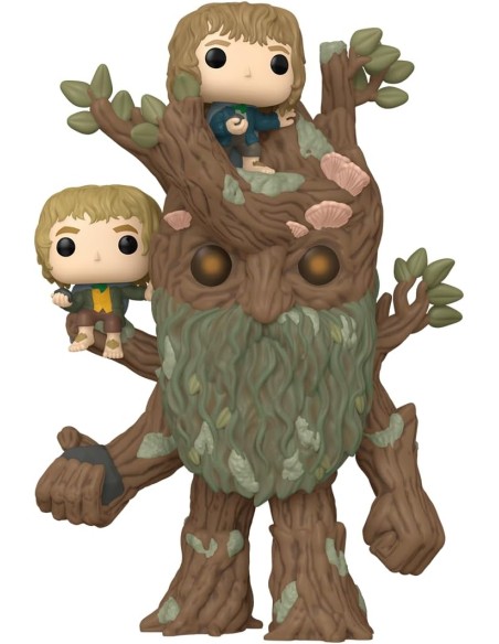 Figura Funko Pop! Películas El Señor de los Anillos TreeBeard con Marry y Pippin Modelo 1579 | 80834