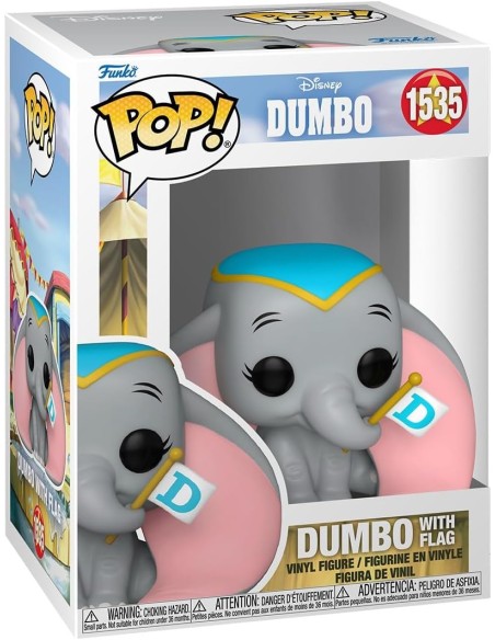 Figura Funko Pop! Disney Dumbo con Bandera Modelo 1535 | 80207