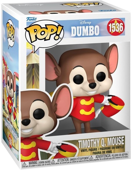 Figura Funko Pop! Disney Dumbo Ratón Timothy Q. Modelo 1536 | 80208