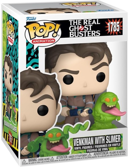 Figura Funko Pop! Películas Cazafantasmas Peter Venkman con Slimer Modelo 1785 | 83476