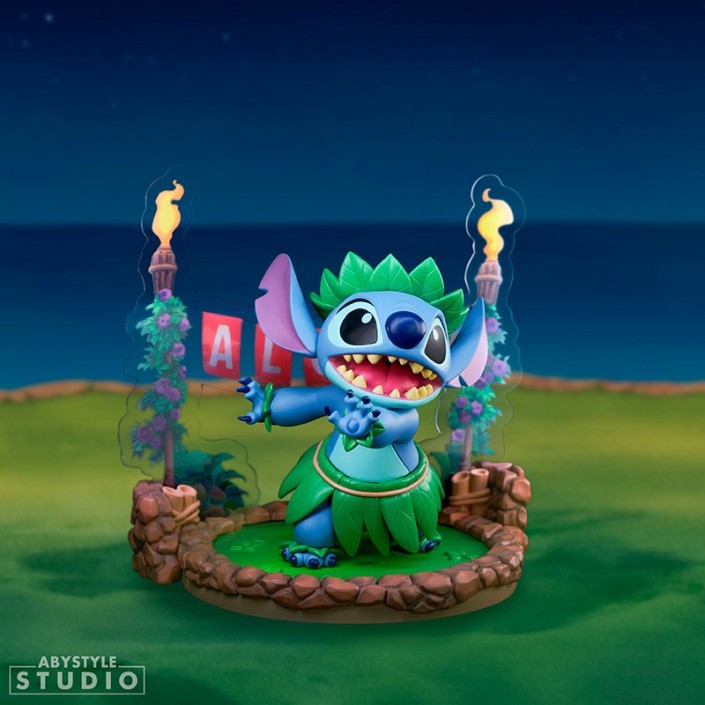 Figura Abystyle Disney Stitch Danza Hula Modelo 83