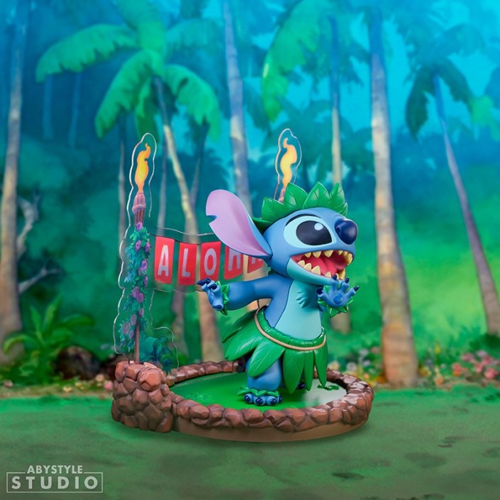 Figura Abystyle Disney Stitch Danza Hula Modelo 83