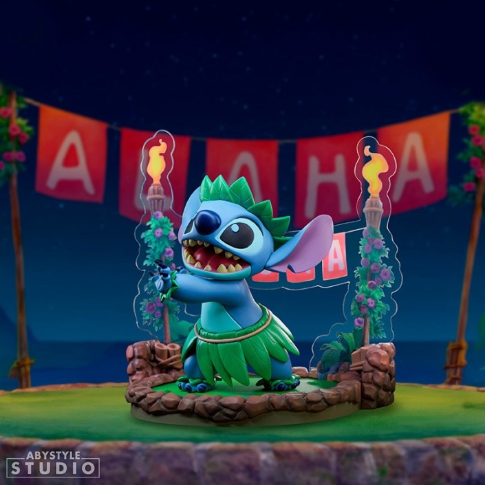 Figura Abystyle Disney Stitch Danza Hula Modelo 83