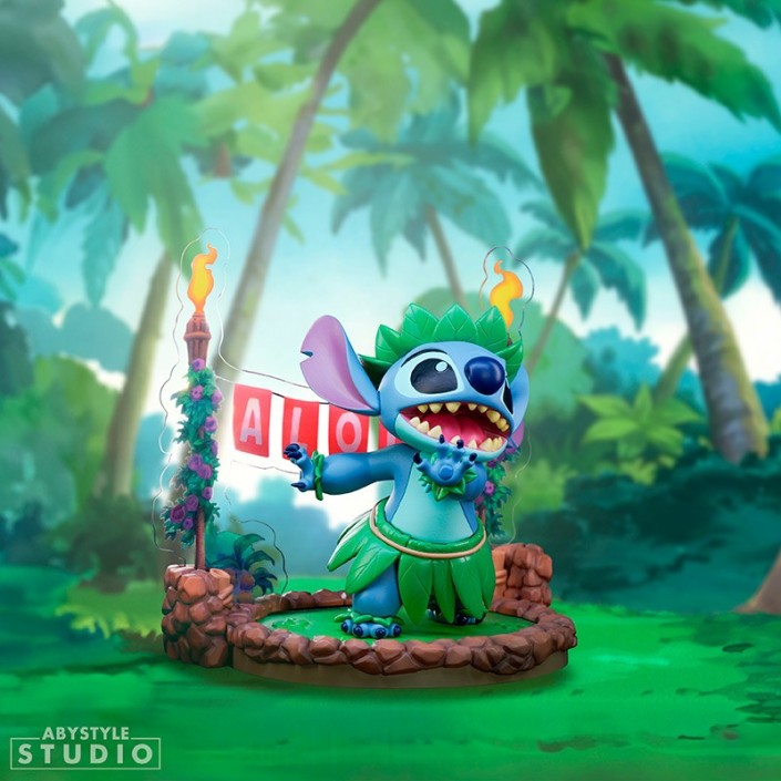 Figura Abystyle Disney Stitch Danza Hula Modelo 83