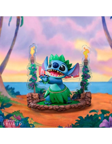 Figura Abystyle Disney Stitch Danza Hula Modelo 83