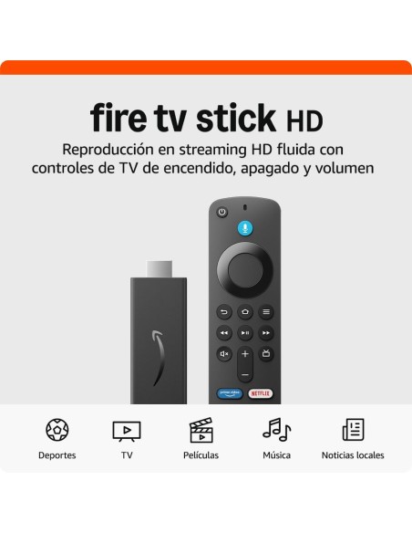 Amazon Fire TV Stick HD con Mando con Voz Alexa