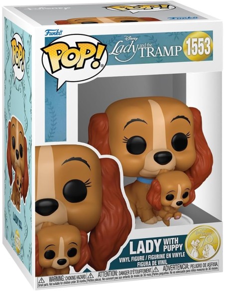 Figura Funko Pop! Disney La Dama y el Vagabundo Dama con Perrita Modelo 1553 | 83568