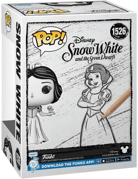 Figura Funko Pop! Disney Blancanieves Snow White Modelo 1526 | 80945 Edición en blanco y negro