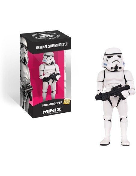 Figura Minix Películas Star Wars Stormtrooper Modelo 130