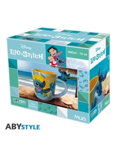 Taza de Cerámica Abystyle Disney Modelo Stitch Hawaiano