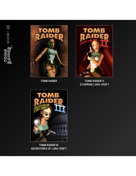 Cartucho con Juegos Tomb Raider I, II y III para Videoconsola Evercade