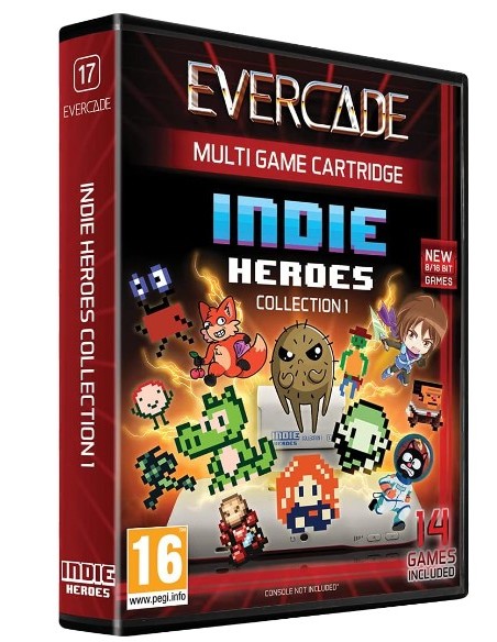 Cartucho con Juegos Indie Heroes Collection 1 para Videoconsola Evercade