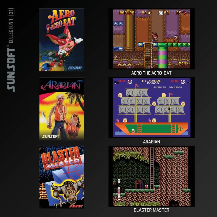 Cartucho con Juegos Sunsoft Collection 1 para...