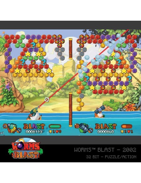 Cartucho con Juegos Worms Collection 1 para Videoconsola Evercade