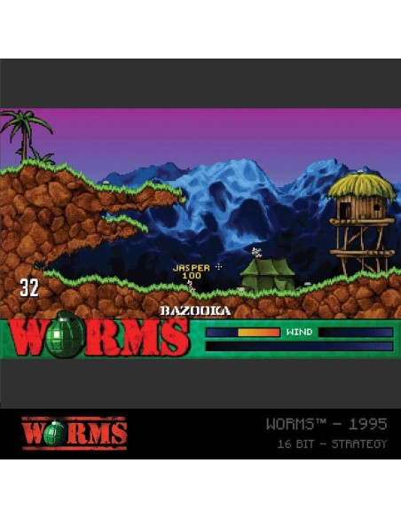 Cartucho con Juegos Worms Collection 1 para Videoconsola Evercade