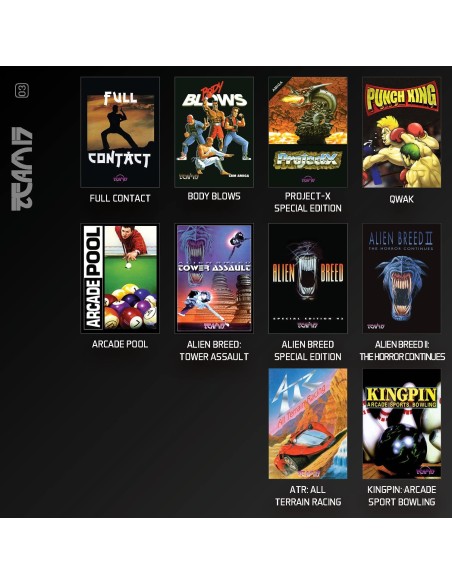 Cartucho con Juegos Team 17 Amiga Collection 1 para Videoconsola Evercade