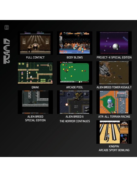 Cartucho con Juegos Team 17 Amiga Collection 1 para Videoconsola Evercade