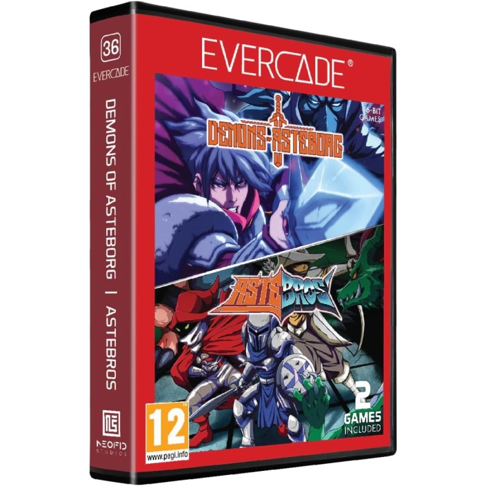 Cartucho con Juegos Demons of Asteborg y...