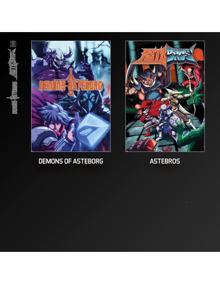 Cartucho con Juegos Demons of Asteborg y Astebros para Videoconsola Evercade