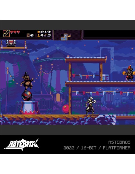 Cartucho con Juegos Demons of Asteborg y Astebros para Videoconsola Evercade