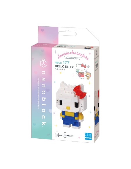 Figura Bandai Nanoblock para construir Hello Kitty Modelo Hello Kitty NBCC177