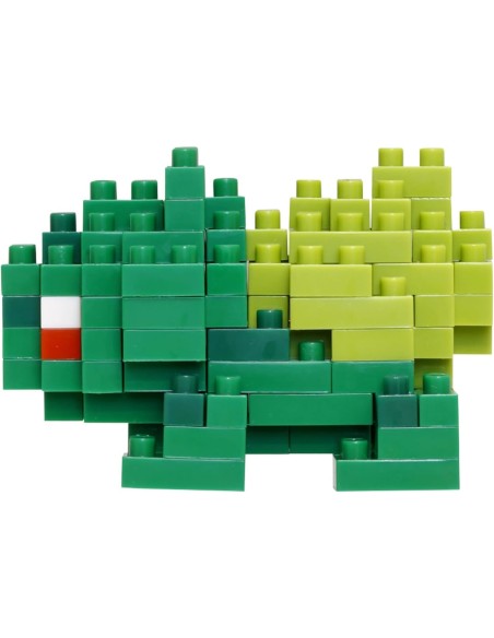 Figura Bandai Nanoblock para construir Pokemon Modelo Bulbasaur NBPM003