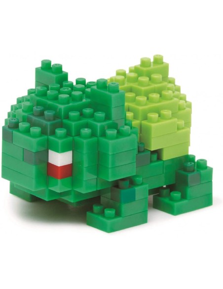 Figura Bandai Nanoblock para construir Pokemon Modelo Bulbasaur NBPM003