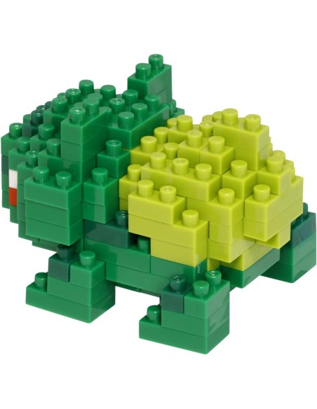 Figura Bandai Nanoblock para construir Pokemon Modelo Bulbasaur NBPM003