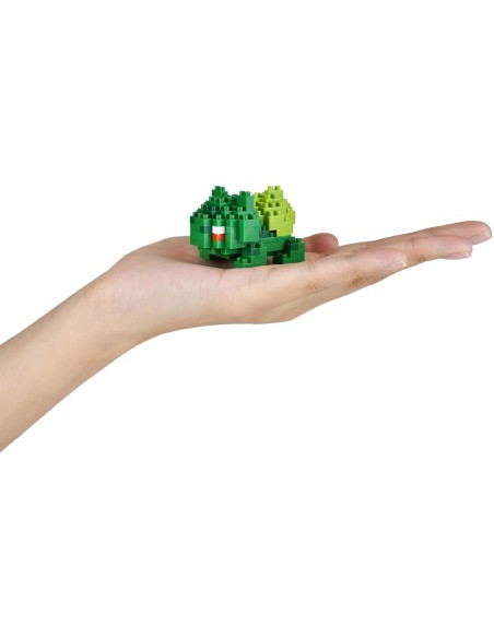 Figura Bandai Nanoblock para construir Pokemon Modelo Bulbasaur NBPM003