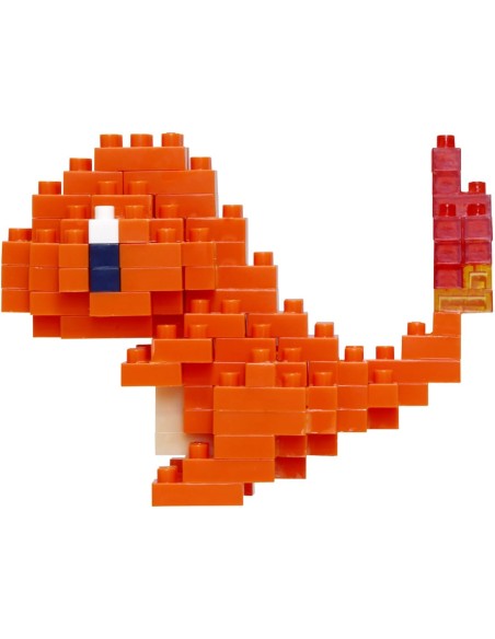 Figura Bandai Nanoblock para construir Pokemon Modelo Charmander  NBPM002