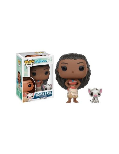 Figura Funko Pop! Disney Vaiana Moana y Pua Modelo 213 | 09926