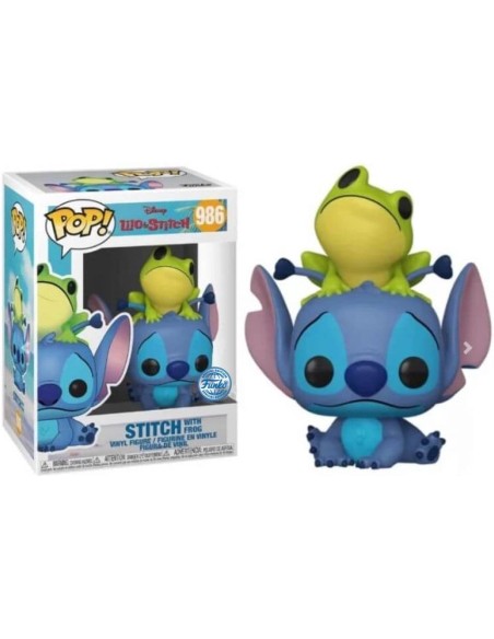 Figura Funko Pop! Disney Lilo y Stitch Stitch con rana Modelo 986 | 51795