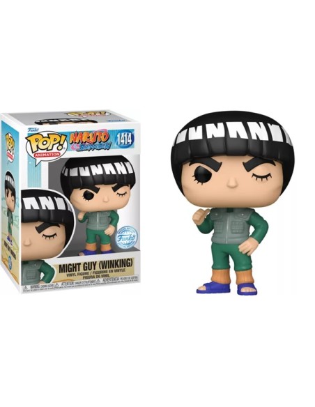 Figura Funko Pop! Animación Naruto Shippuden Might Guy guiñando Modelo 1414 | 66328 Edición Especial de Funko