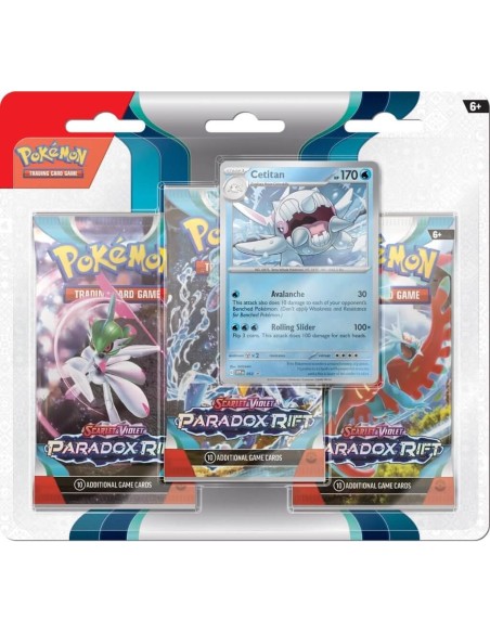 TCG Pokemon Escarlata y Violeta Paradox Rift Blister Pack-3
